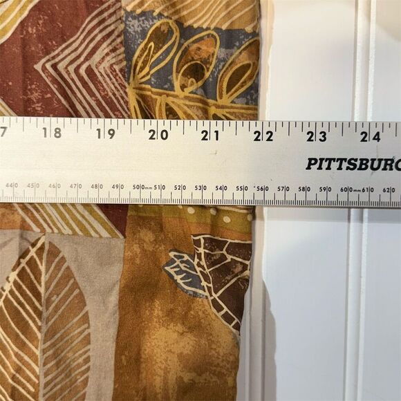 Tori Richard Hawaiian Shirt L Brown Turtle Tribal Print Aloha Button Up Cotton - Picture 4 of 8